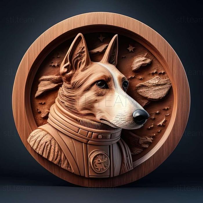 3D model Laika cosmonaut dog famous animal (STL)